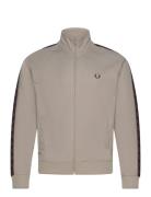 Contrast Tape Trk Jkt Tops Sweatshirts & Hoodies Sweatshirts Brown Fred Perry