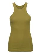 Italian Army Ultra Slim Tank Top Wm Tops T-shirts & Tops Sleeveless Green G-Star RAW