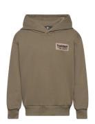 Hmldare Hoodie Sport Sweatshirts & Hoodies Hoodies Khaki Green Hummel