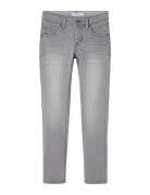 Nkmsilas Xslim Jeans 2002-Tx Noos Bottoms Jeans Skinny Jeans Grey Name It