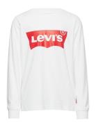 Levi's® Long Sleeve Graphic Tee Shirt Tops T-shirts Long-sleeved T-Skjorte White Levi's