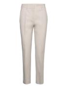 Stretch Gabardine Slim Cropped Bottoms Trousers Slim Fit Trousers Grey Calvin Klein