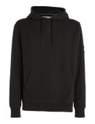 Badge Hoodie Tops Sweatshirts & Hoodies Hoodies Black Calvin Klein Jeans