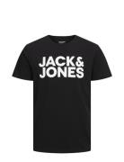 Jjecorp Logo Tee Ss O-Neck Noos Tops T-Kortærmet Skjorte Black Jack & J S