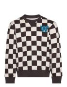 Rod Kids Checkered Sweatshirt Tops Sweatshirts & Hoodies Sweatshirts Multi/patterned Wood Wood