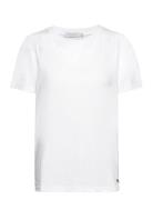 T-Shirt With Pleats Tops T-shirts & Tops Short-sleeved White Coster Copenhagen