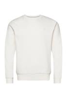 Double Knit Crew Tops Sweatshirts & Hoodies Sweatshirts Cream Hackett London