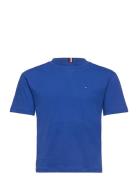 Essential Tee S/S Tops T-Kortærmet Skjorte Blue Tommy Hilfiger