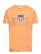 Archive Shield Ss T-Shirt Tops T-Kortærmet Skjorte Orange GANT