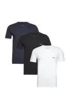 Tshirtrn 3P Classic Tops T-Kortærmet Skjorte White BOSS