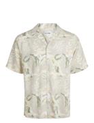 Jjjeff Floral Aop Resort Shirt Ss Tops Shirts Short-sleeved Beige Jack & J S