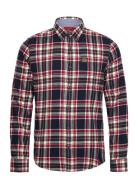 L/S Cotton Lumberjack Shirt Tops Shirts Casual Navy Superdry