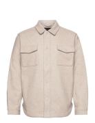 Dean Bonded Overshirt Tops Overshirts Cream Clean Cut Copenhagen