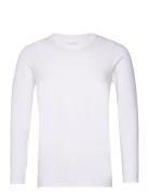 Men's O-Neck L/S T-Shirt, Cotton/Stretch Tops T-Langærmet Skjorte White NORVIG