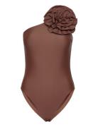 Carriecras Swimsuit Badedragt Badetøj Brown Cras