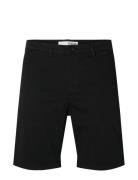 Slhslim-Miles Flex Shorts Noos Bottoms Shorts Chinos Shorts Black Selected Homme