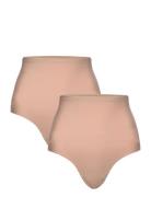 Decoy Shapewear String 2-Pack Lingerie Panties High Waisted Panties Beige Decoy