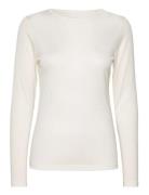 Wool/Tencel Tee Long Sleeve Tops T-shirts & Tops Long-sleeved White Panos Emporio