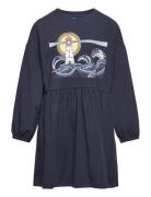 Camille Dress Dresses & Skirts Dresses Casual Dresses Long-sleeved Casual Dresses Navy Ebbe Kids