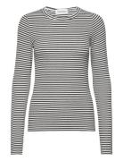 Petriciasw Stripe T-Shirt Long Slee Tops T-shirts & Tops Long-sleeved Grey Sofie Schnoor