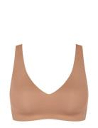 Sloggi Zero Feel 2.0 Soft Bra Lingerie Bras & Tops Soft Bras Bralette Beige Sloggi