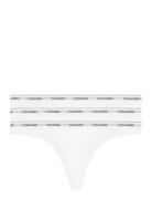 3 Pack Thong  G-streng Undertøj White Calvin Klein