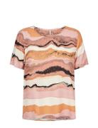 Sc-Elsbet Tops T-shirts & Tops Short-sleeved Multi/patterned Soyaconcept