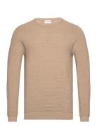 Bs Moritz Regular Fit Knitwear Tops Knitwear Round Necks Beige Bruun & Stengade