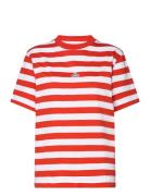 W. Hanger Striped Tee Tops T-shirts & Tops Short-sleeved Red HOLZWEILER