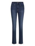 724 High Rise Straight Shine O Bottoms Jeans Straight-regular Blue LEVI´S Women