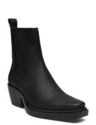 Cph236 Waxed Nabuc Black Shoes Boots Ankle Boots Ankle Boots With Heel Black Copenhagen Studios