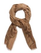 Ylona_118*210 Accessories Scarves Lightweight Scarves Brown BOSS