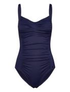 Potenza Solid Swimsuit Recycled Badedragt Badetøj Navy Panos Emporio