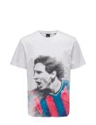 Onsjake Reg Football Ss Tee Tops T-Kortærmet Skjorte White ONLY & SONS