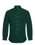 Custom Fit Garment-Dyed Oxford Shirt Tops Shirts Casual Green Polo Ralph Lauren