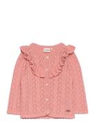 Cardigan Knit Tops Knitwear Cardigans Coral Minymo