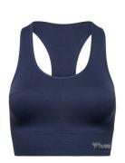 Hmltif Seamless Sports Top Sport Bras & Tops Sports Bras - All Blue Hummel