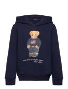 Polo Bear Fleece Hoodie Tops Sweatshirts & Hoodies Hoodies Navy Ralph Lauren Kids