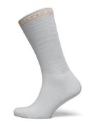 Th Women Slouch Sock 1P Linen Lingerie Socks Regular Socks White Tommy Hilfiger