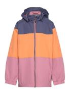 Jacket - Colorblock/Striped Skaljakke Outdoorjakke Multi/patterned Color Kids