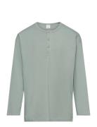 Top Ls Essential Solid Tops T-shirts Long-sleeved T-Skjorte Green Lindex