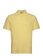 Slim Fit Logo Tops Polos Short-sleeved Yellow Hackett London