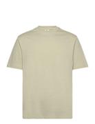 Basic 100% Cotton Relaxed-Fit T-Shirt Tops T-Kortærmet Skjorte Green Mango