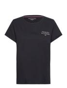 Short Sleeve T-Shirt Tops T-shirts & Tops Short-sleeved Black Tommy Hilfiger