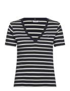 New Slim Cody V-Nk Ss Tops T-shirts & Tops Short-sleeved Navy Tommy Hilfiger