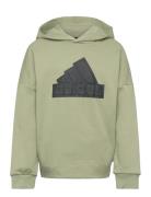 U Fi Logo Hd Tops Sweatshirts & Hoodies Hoodies Khaki Green Adidas Sportswear