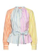 Sgvianna, 2070 Light Fluid Ecovero Tops Blouses Long-sleeved Multi/patterned STINE GOYA