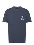 Tjm Reg Unisex Fun Novelty 2 Tee Tops T-Kortærmet Skjorte Navy Tommy Jeans