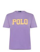 Logo Cotton Jersey Tee Tops T-shirts & Tops Short-sleeved Purple Polo Ralph Lauren