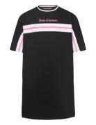 Juicy Colour Block Sweat Dress Bb Dresses & Skirts Dresses Casual Dresses Short-sleeved Casual Dresses Black Juicy Couture